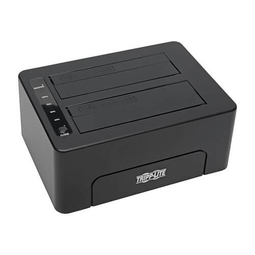 Eaton Tripp Lite U339-002 USB 3.0 SuperSpeed to Dual SATA External Hard Drive Docking Station with Cloning for 2.5" / 3.5" HDD