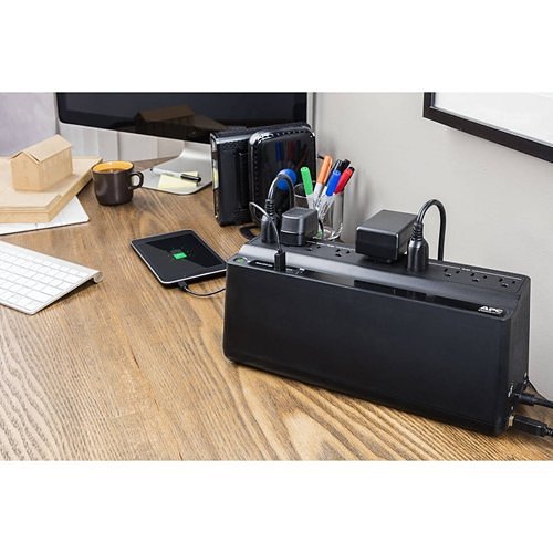 APC BE850G2 Back-UPS, 850VA, 120V, 2 USB Charging Ports, 6 NEMA 5-15R and 3 NEMA 5-15R Surge Outlets