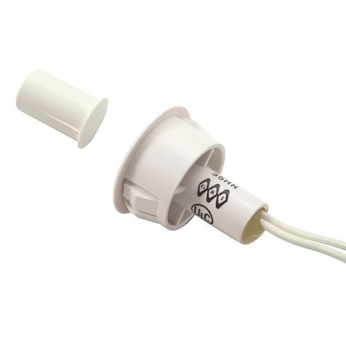 GRI 130T-12-W 120T Series 3/4" Switch 3/8" Magnet Recessed Switch Set, Standard Gap, 5W, 175VDC, 0.25 Amp, Open, N/C, B, White