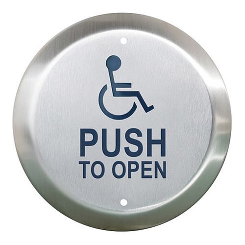 Camden CM-40/4-DP 4-1/2" Round Push Plate Switch