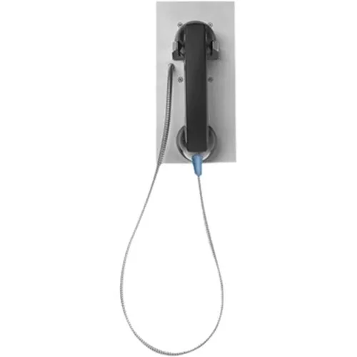 Viking K-1500-7 Vandal Resistant Panel Phone, Stainless Steel, 36" Armored Handset Cord