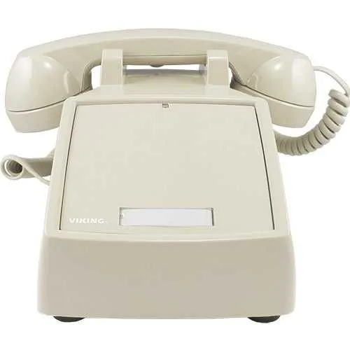 Viking K-1500P-D ASH Desk Phone with Built-In Ringer, No Dial Pad, Ash Color
