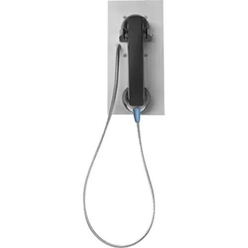 Viking K-1900-7 Hot-Line Panel Phone, Stainless Steel, 36" Armored Handset Cable