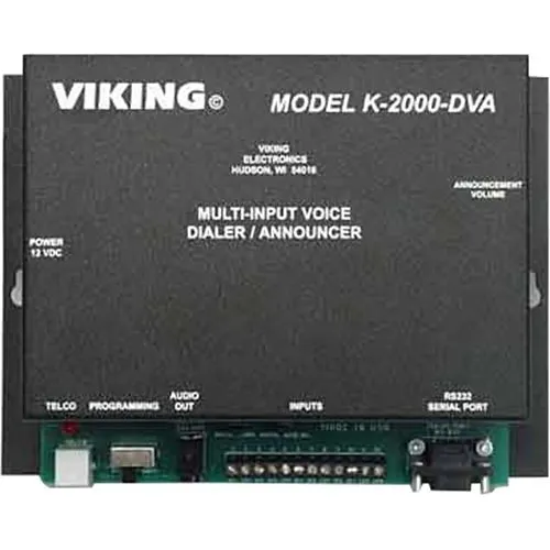Viking K-2000-DVA Voice Alarm Dialing Or Store Caster Announcements From up to Inputs