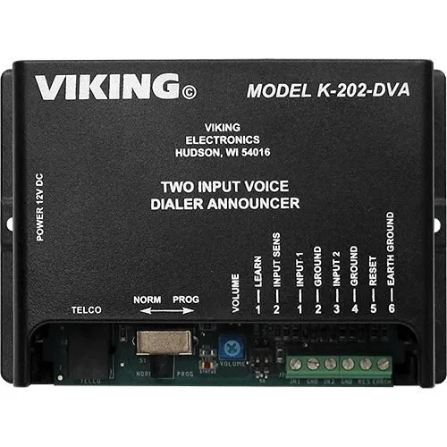 Viking K-202-DVA Voice Alarm Dialing from Inputs