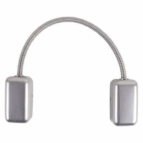 Keedex K-DLA12 12" Armored Door Loop with 1/4" Flexible Conduit, Aluminum
