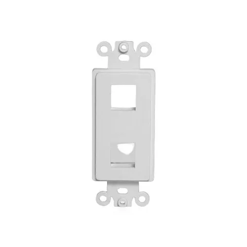 Jonard Tools K-M2/3 Keystone Jacks Series Screw-in Mount, Single Gang, Dual, 7"L, 3-Piece, White