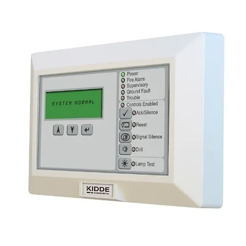 Kidde Commercial K-RLCD-C-2 Remote Annunciator compatible with EVOLVE-ML series LCD with Common Controls, White
