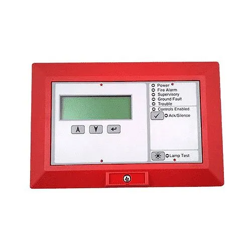 Kidde K-RLCD-R R-Series LCD Text Remote Annunciator without Common Controls, Red