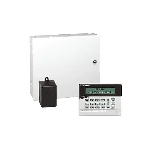 Napco K1632INTROPK Gemini Series P1632 Control Panel with GEMK1CA Alpha Keypad with Stay and Away Keys, Transformer