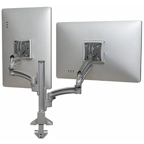 Chief K1C220SXRH Kontour K1C Dual Monitor Dynamic Height-Adjustable Column Mount, TAA Compliant, Silver