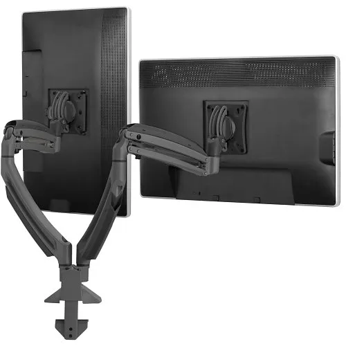 Chief K1D220B Kontour K1D Dynamic Dual Monitor Arm Desk Mount, Adjustable Arm for 10-32" Displays, Black