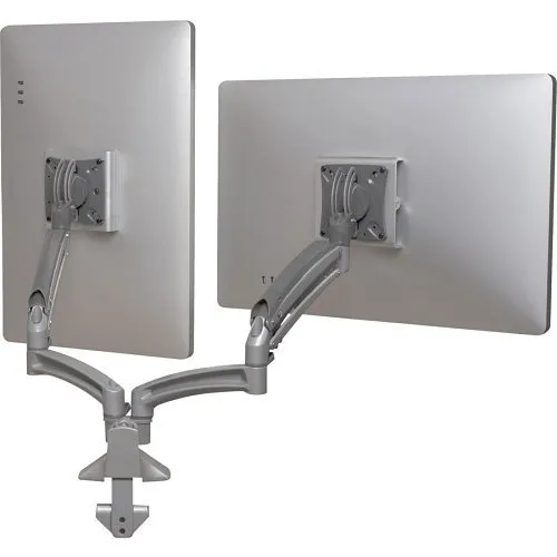 Chief K1D220SXRH Kontour K1D Dual Monitor Dynamic Desk Mount, Reduced Height, TAA Compliant, Silver