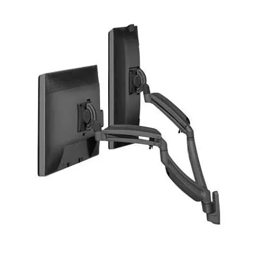 Chief K1W220B Kontour Dynamic Height-Adjustable Dual-Monitor Wall Mount, Black