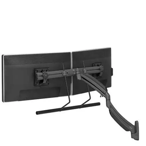 Chief K1W22HB Dynamic Height Adjustable Wall Mount for Dual Monitors, Black