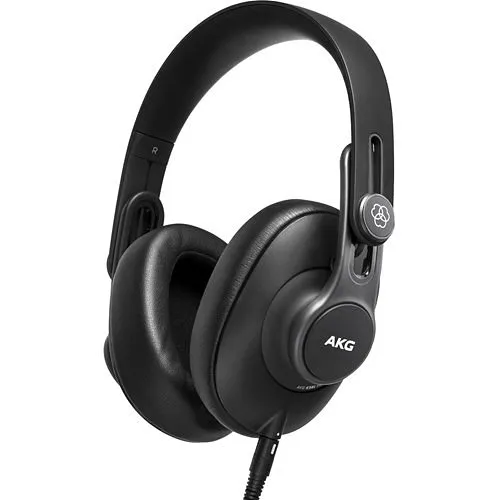 AKG K361 Over-Ear Foldable Studio Headphones 15 Hz to 28000 Hz, Closed-Back Oval, Black