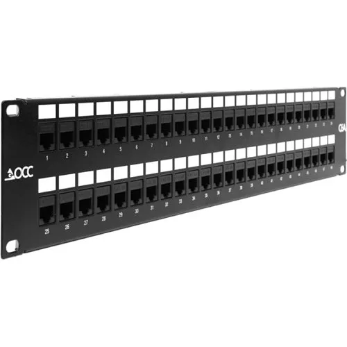 OCC K6A02 UTP CAT6a Modular KMJ Jack Connector, RJ45, Black