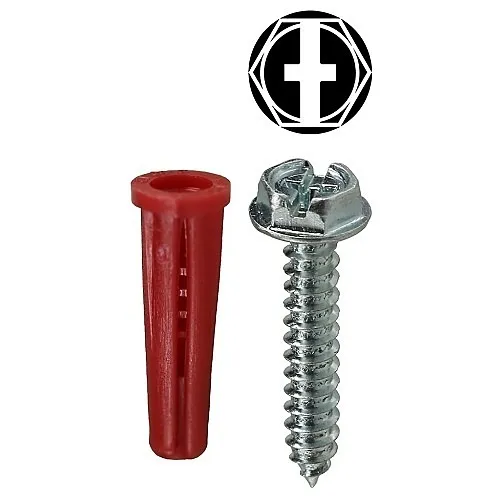 Dottie K6HXTP #10 Anchor Kit Hex/Phil/Slotted with #22 Red Anchor