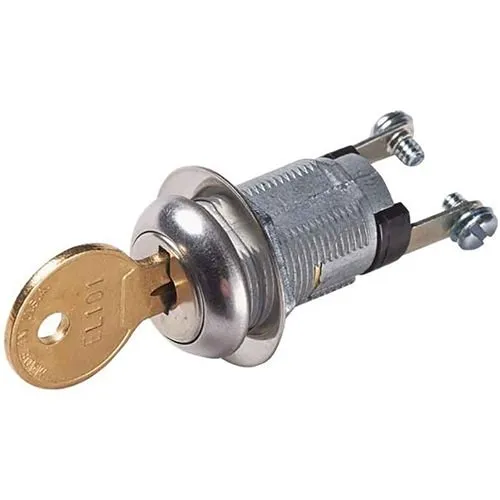 Alarm Controls KA-110A KA Series Single Bitted Flat Key, Momentary Switch, Key Removable in off Position, Keyed Alike