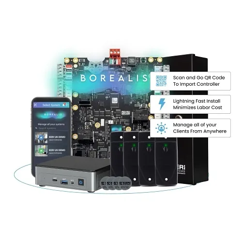 Keri Systems KB-4D-SRTR-KIT Borealis KB Cloud Access Controller 4-Door Starter Kit
