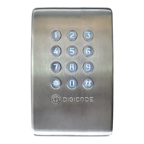 CDVI KCIEN-SBP Illuminated Keypad with Controller Built-In, 100-User Codes, Stainless Steel