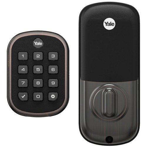 Yale YRD136-ZW2-0BP Key Free Keypad Deadbolt with Z-Wave Plus, Pro Channel Exclusive, Oil Rubbed Bronze