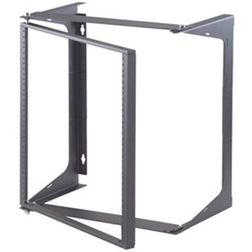 Ortronics 19-35-T18DB Swing-EZ Wall Rack, 18", Black