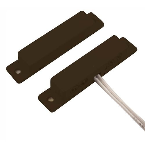 GRI 100-12-B 100 Series Standard Gap Miniature Surface Mount Switch Set, Flanged, Closed, N/O, A, Brown