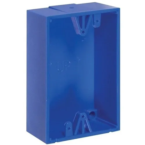 STI KIT-71100A-B Blue 1.5 Inch Deep Backbox for Stopper Station Series