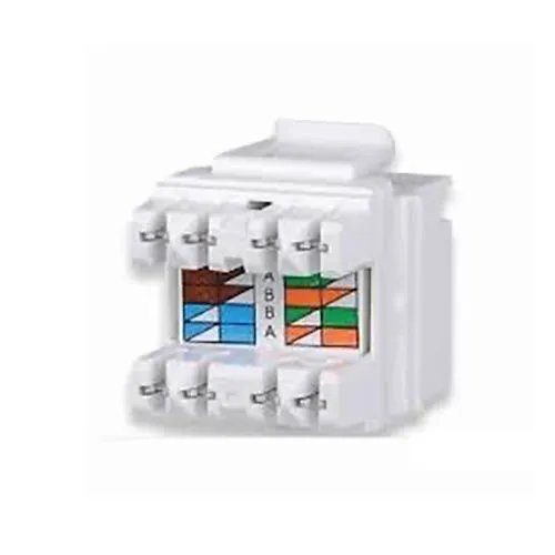 Signamax KJ458MT-C5E-WH CAT5e MT-Series Keystone Jack, T568A/B Wiring, White
