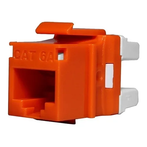 Signamax KJ458MT-C6AC-OR MT-Series CAT6A Unscreened Keystone Jack, Orange