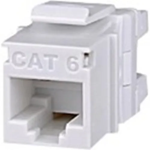Signamax KJ458MT-C6C-BK CAT6 MT-Series Keystone Jack, T568a/B Wiring, Black
