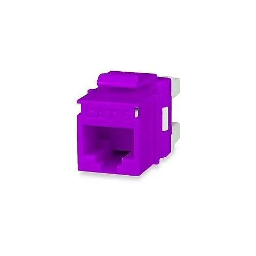 Signamax KJ458MT-C6C-PU MT-Series CAT6 Keystone Jack, T568A/B Wiring, Purple