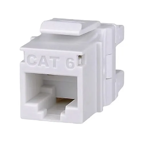 Signamax KJ458MT25-C6C CAT6 MT-Series Keystone Jack, T568A/B Wiring, Light Ivory, 25-Pack