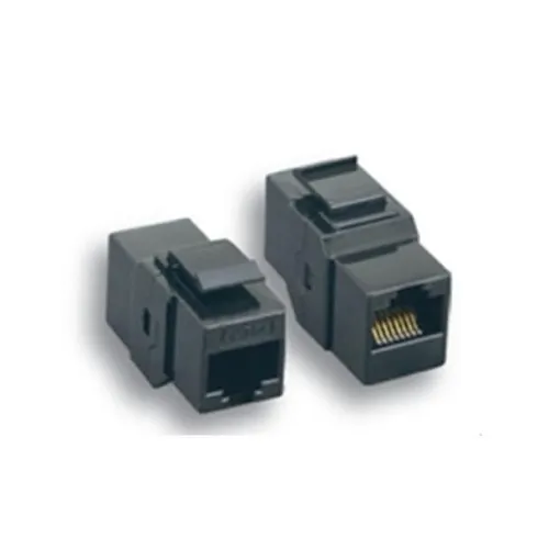 Comprehensive KJC5EILBLK Keystone Jack Feedthrough Module Cat 5E Inline Coupler, Black