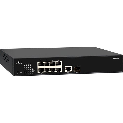 EtherWAN EX19082 Smart Managed 8-Port Gigabit PoE Ethernet Switch