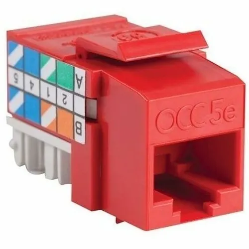 OCC KMJA5E05 KMJ CAT5(e) Jack, Universal 568A/B Wiring, Blue