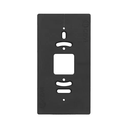 CDVI KMPLATE Single Gang Box Mounting Plate Compatible with K1/K1BT, Black