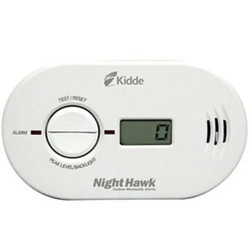 Kidde KN-COPP-B-LS Nighthawk Battery Operated Carbon Monoxide Alarm with 85 dB at 10 ft Audible Alert