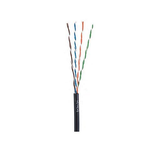 Proterial Cable 30145-8-BK3 CAT5e Direct Burial, 24/4 Solid BC, Single Jacket, UTP, CMP, 1000' (304.8m), Reel, Black