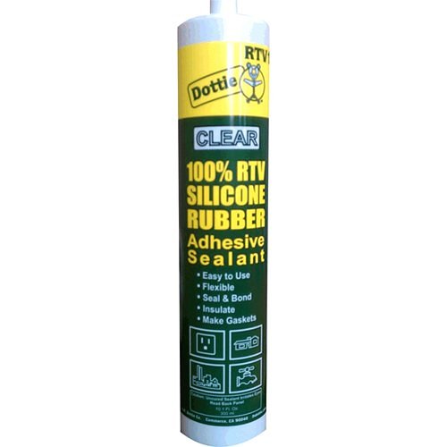 Dottie RTV10 10.3 oz RTV Silicone Sealant, Clear