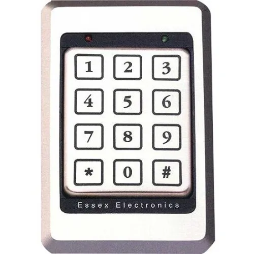 Essex KP-34S Keyless 12-Pad 3x4 Keypad Access Device, Stainless-Steel Bezel