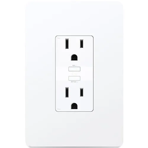 TP-Link KP200 Smart Wi-Fi In-Wall Power Outlet, 2-Socket