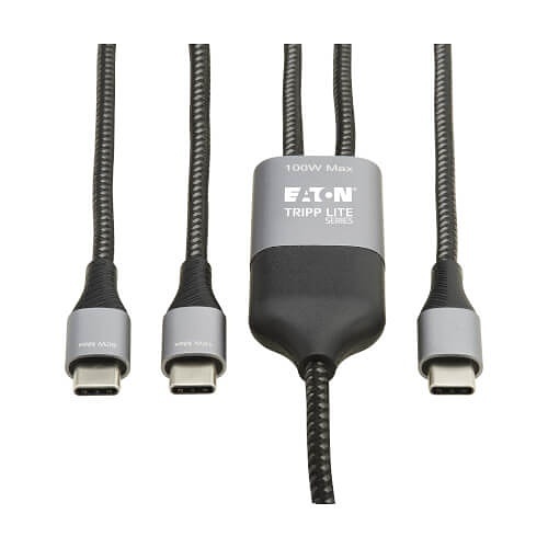 Eaton Tripp Lite U420P-2x6-100W USB-C 100W Splitter Charging Wired, 6'