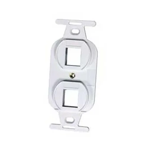 Ortronics KS106S2-88 2-Hole Keystone Frame, White