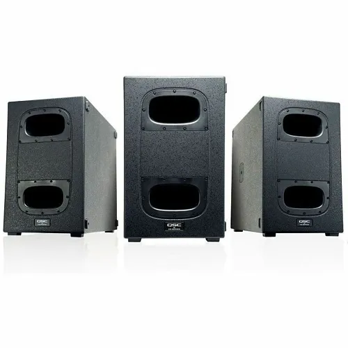 QSC KS212C 12" Active Cardioid Subwoofer with Dual Woofer Socket, 3600W, Black