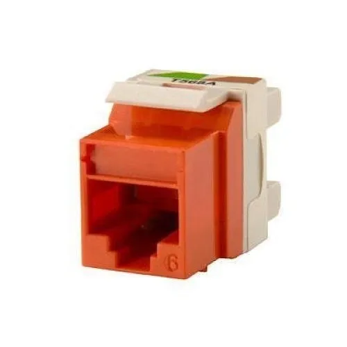Ortronics KS6-43 Keystone CAT 6 Jack, Orange
