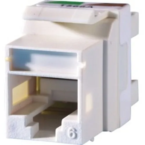 Ortronics KS6A-44 CAT6 Keystone jack, Yellow