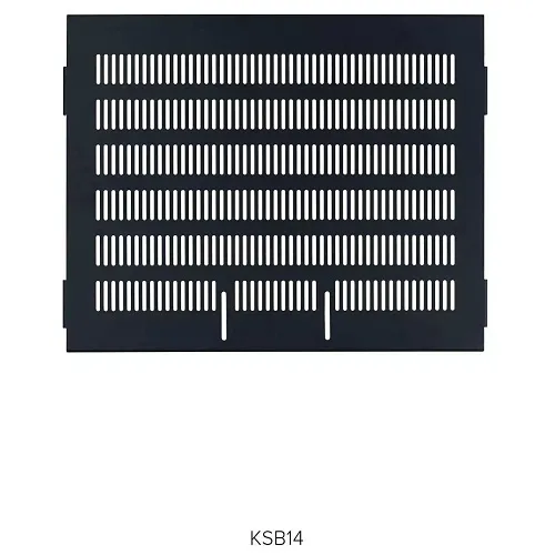 Lowell KSB14 Knockdown Vented Rack Shelf, 2U RS, 16-Gauge Steel