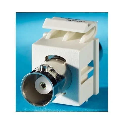 Ortronics KSBNC BNC Connector Keystone Module, 50 ohms, Fog White